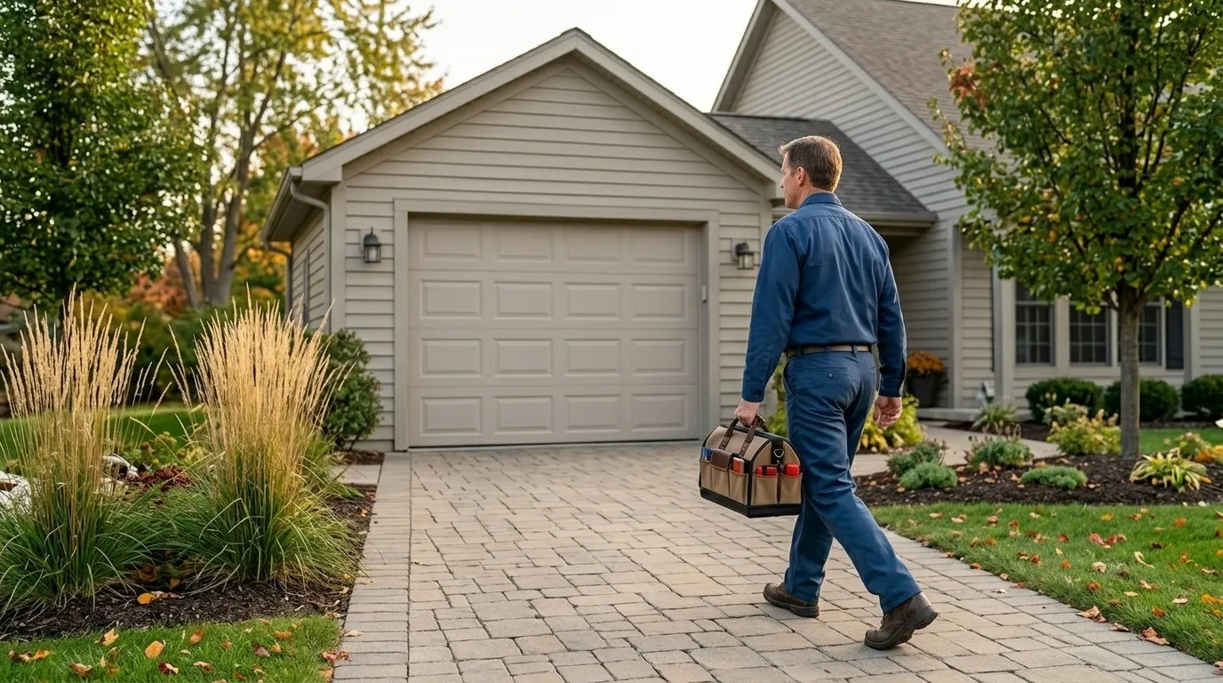 Garage door service call in Oklahoma City, OK